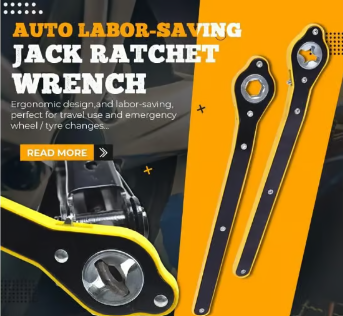 🔥🔥QuickLift Ratchet Wrench for Easy Jacking🔥(Massive Discount)🔥